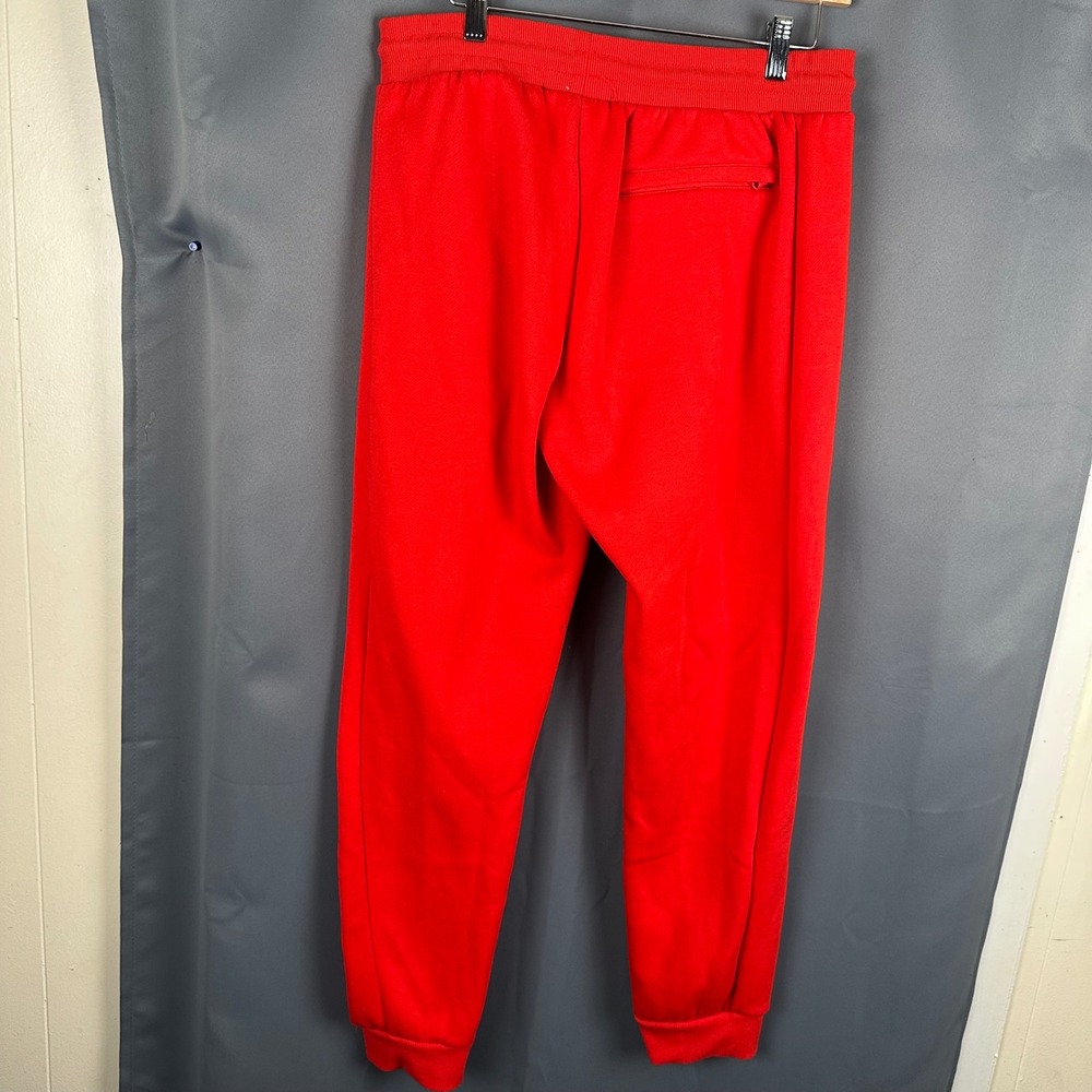 Nike Mens XL Red Joggers Sportswear Sweatpants Tapered Cuffed Pants Embroidered - Picture 3 of 8